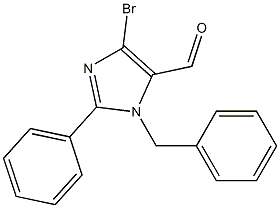 1-Benzyl-4-bromo-2-phenyl-1H-imidazole-5-carbaldehyde Struktur