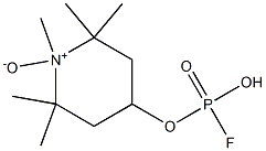 Fluoridophosphoric acid methyl[(2,2,6,6-tetramethylpiperidine 1-oxide)-4-yl] ester Struktur