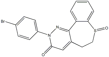 2-(4-Bromophenyl)-5,6-dihydro[1]benzothiepino[5,4-c]pyridazin-3(2H)-one 7-oxide Struktur