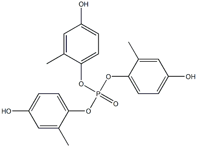 Phosphoric acid tri(4-hydroxy-2-methylphenyl) ester Struktur