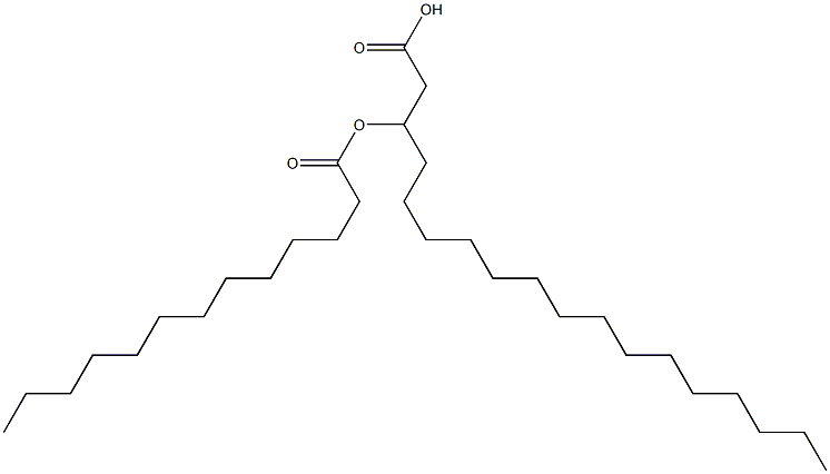 3-Tridecanoyloxystearic acid Struktur