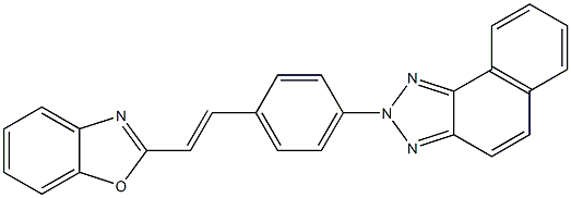 2-[(E)-4-[2H-Naphtho[1,2-d]triazol-2-yl]styryl]benzoxazole Struktur