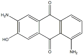 2-Hydroxy-3,8-diaminoanthraquinone Struktur