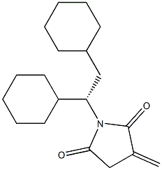 (-)-N-[(S)-1,2-Dicyclohexylethyl]-2-methylenesuccinimide Struktur