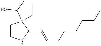 1-Ethyl-1-(1-hydroxyethyl)-2-(1-octenyl)-4-imidazoline-1-ium Struktur