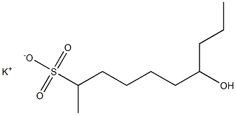 7-Hydroxydecane-2-sulfonic acid potassium salt Struktur