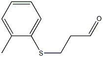 3-[(2-Methylphenyl)thio]propionaldehyde Struktur