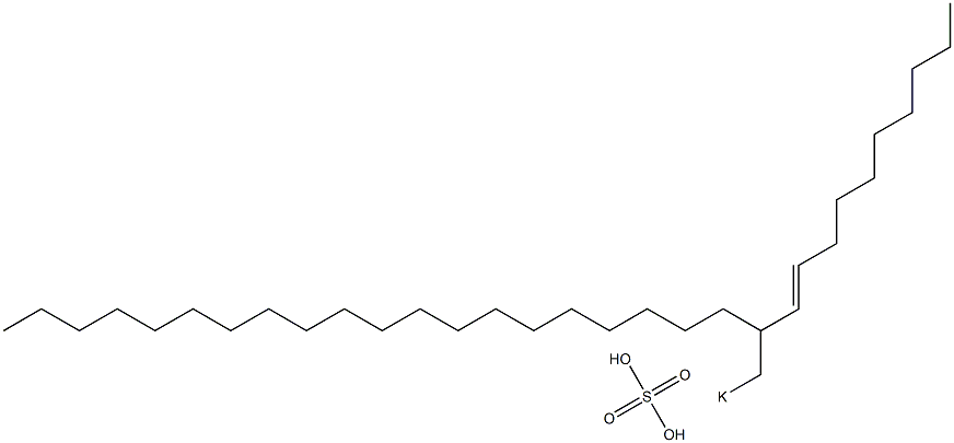 Sulfuric acid 2-(1-decenyl)docosyl=potassium ester salt Struktur