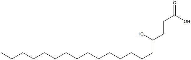 4-Hydroxynonadecanoic acid Struktur