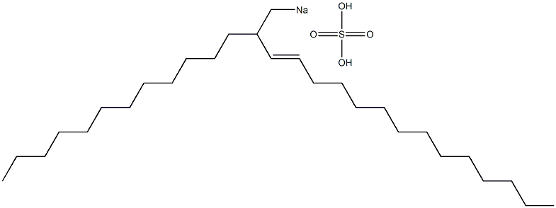 Sulfuric acid 2-dodecyl-3-hexadecenyl=sodium ester salt Struktur