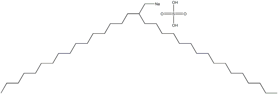 Sulfuric acid 2-hexadecyloctadecyl=sodium salt Struktur