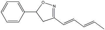 3-(1,3-Pentadienyl)-5-phenyl-2-isoxazoline Struktur