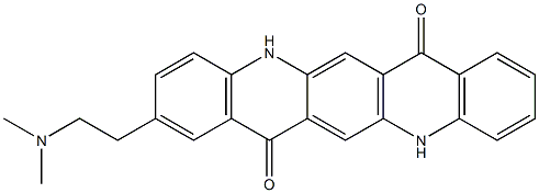 2-[2-(Dimethylamino)ethyl]-5,12-dihydroquino[2,3-b]acridine-7,14-dione Struktur