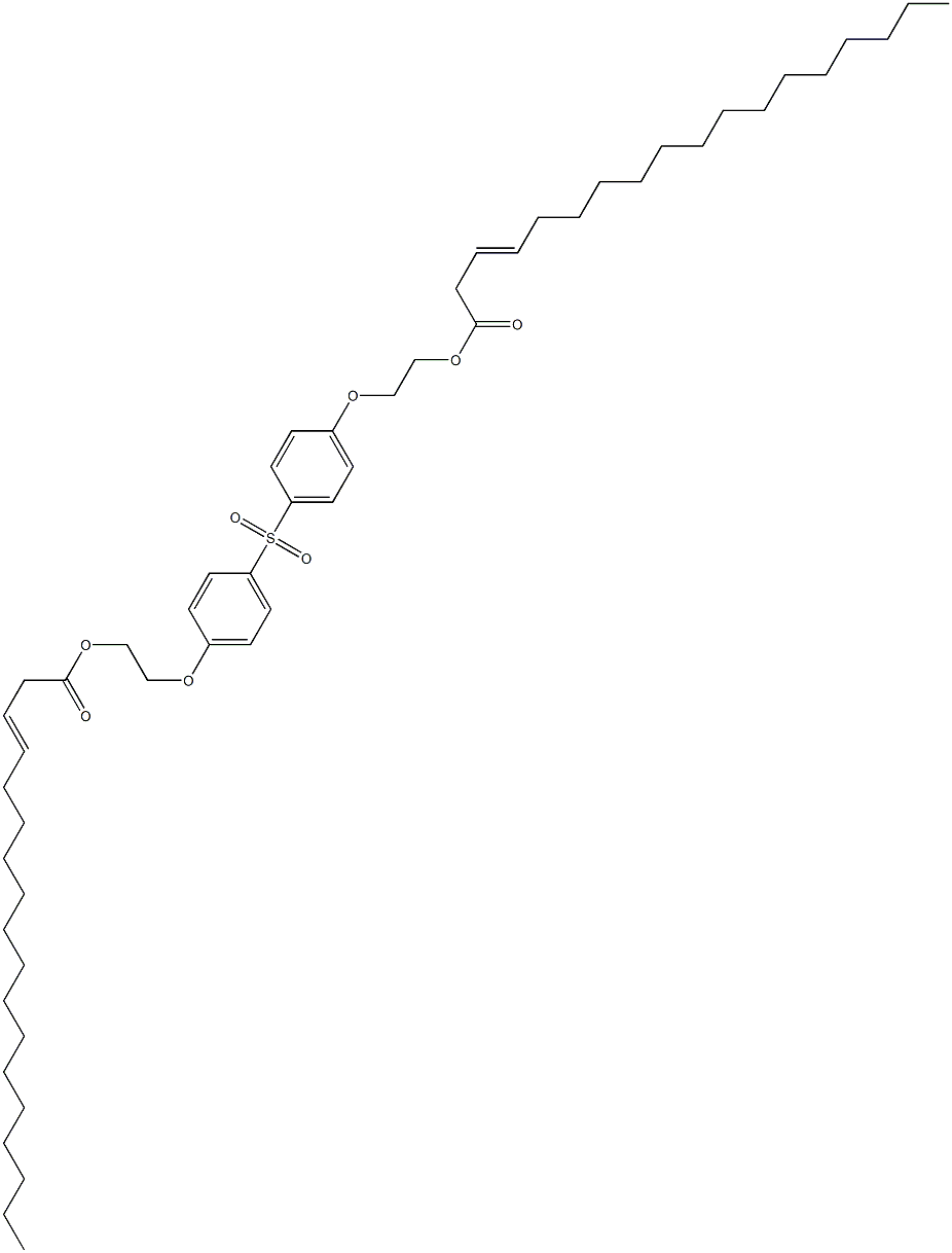 Bis[4-[2-(3-octadecenoyloxy)ethoxy]phenyl] sulfone Struktur