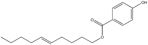 4-Hydroxybenzoic acid 5-decenyl ester Struktur