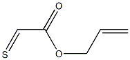 2-Thioxoacetic acid 2-propenyl ester Struktur