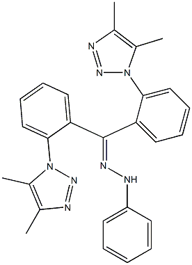 [4,5-Dimethyl-1H-1,2,3-triazol-1-yl]phenyl ketone phenyl hydrazone Struktur