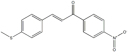 (E)-4-Methylthio-4'-nitrochalcone Struktur