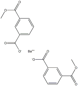 Bis(3-methoxycarbonylbenzoic acid)barium salt Struktur