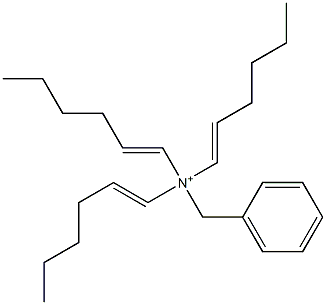 Tri(1-hexenyl)benzylaminium Struktur