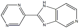 2-(Pyrazin-2-yl)-1H-imidazo[4,5-c]pyridine Struktur