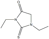 1,3-Diethyl-2-thioxoimidazolidin-4-one Struktur