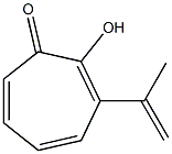 2-Hydroxy-3-(1-methylethenyl)-2,4,6-cycloheptatrien-1-one Struktur