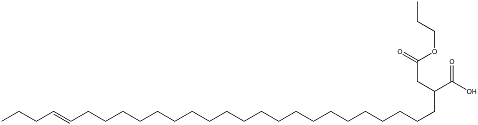 2-(22-Hexacosenyl)succinic acid 1-hydrogen 4-propyl ester Struktur