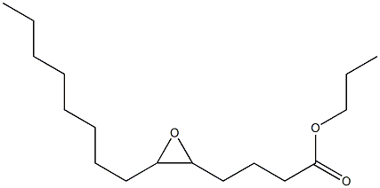 5,6-Epoxytetradecanoic acid propyl ester Struktur