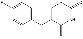 3-(4-Fluorobenzyl)piperidine-2,6-dione Struktur