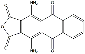 1,4-Diamino-9,10-dihydro-9,10-dioxoanthracene-2,3-dicarboxylic anhydride Struktur