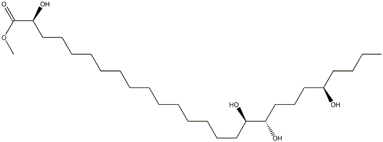 (2S,17R,18S,22R)-2,17,18,22-Tetrahydroxyhexacosanoic acid methyl ester Struktur