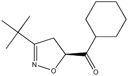 (5S)-3-tert-Butyl-5-cyclohexylcarbonyl-2-isoxazoline Struktur