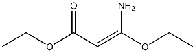 3-Amino-3-ethoxyacrylic acid ethyl ester Struktur