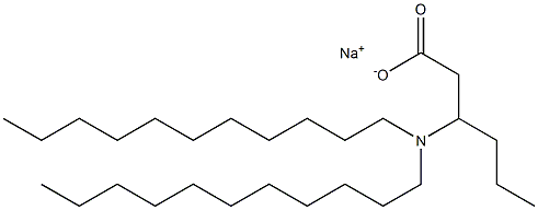 3-(Diundecylamino)hexanoic acid sodium salt Struktur