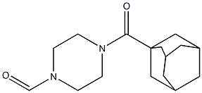 4-(Adamantan-1-ylcarbonyl)piperazine-1-carbaldehyde Struktur