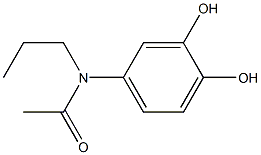 N-(3,4-Dihydroxyphenyl)-N-propylacetamide Struktur