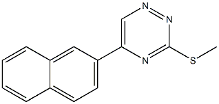 3-Methylthio-5-(2-naphtyl)-1,2,4-triazine Struktur