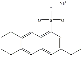 3,6,7-Triisopropyl-1-naphthalenesulfonic acid sodium salt Struktur