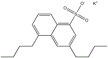 3,5-Dibutyl-1-naphthalenesulfonic acid potassium salt Struktur