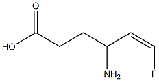 (Z)-4-Amino-6-fluoro-5-hexenoic acid Struktur