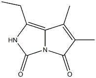 6,7-Dimethyl-1-ethyl-2H-pyrrolo[1,2-c]imidazole-3,5-dione Struktur