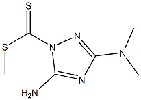 5-Amino-3-(dimethylamino)-1H-1,2,4-triazole-1-dithiocarboxylic acid methyl ester Struktur