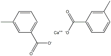 Bis(3-methylbenzoic acid)calcium salt Struktur