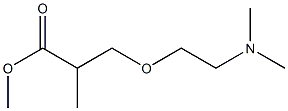 2-Methyl-3-[2-(dimethylamino)ethoxy]propionic acid methyl ester Struktur