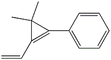 3,3-Dimethyl-1-phenyl-2-vinyl-1-cyclopropene Struktur