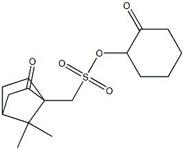 (7,7-Dimethyl-2-oxobicyclo[2.2.1]heptan-1-yl)methanesulfonic acid 2-oxocyclohexyl ester Struktur