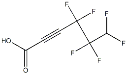 4,4,5,5,6,6-Hexafluoro-2-hexynoic acid Struktur