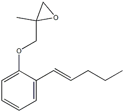 2-(1-Pentenyl)phenyl 2-methylglycidyl ether Struktur