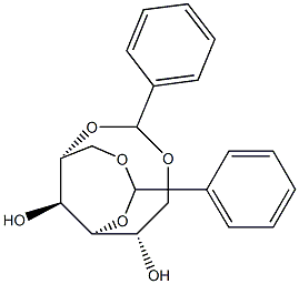 1-O,4-O:2-O,6-O-Dibenzylidene-L-glucitol Struktur